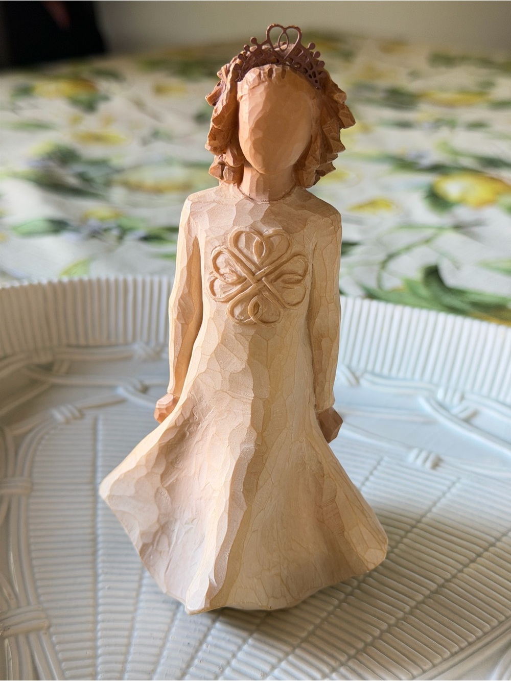 Willow tree, Irish dancer Cream with Heart Tiara -